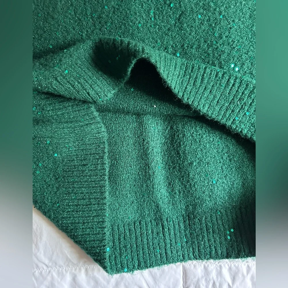 Green girls sweater size 16